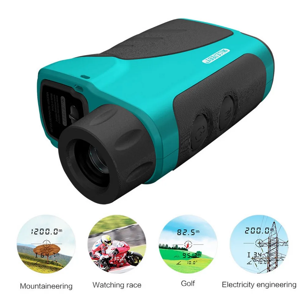 

600-1500M Laser Rangefinder Golf Hunting Telescope Laser Distance Meter PF4 Series Distance Speed Angle Measure LCD Mileseey