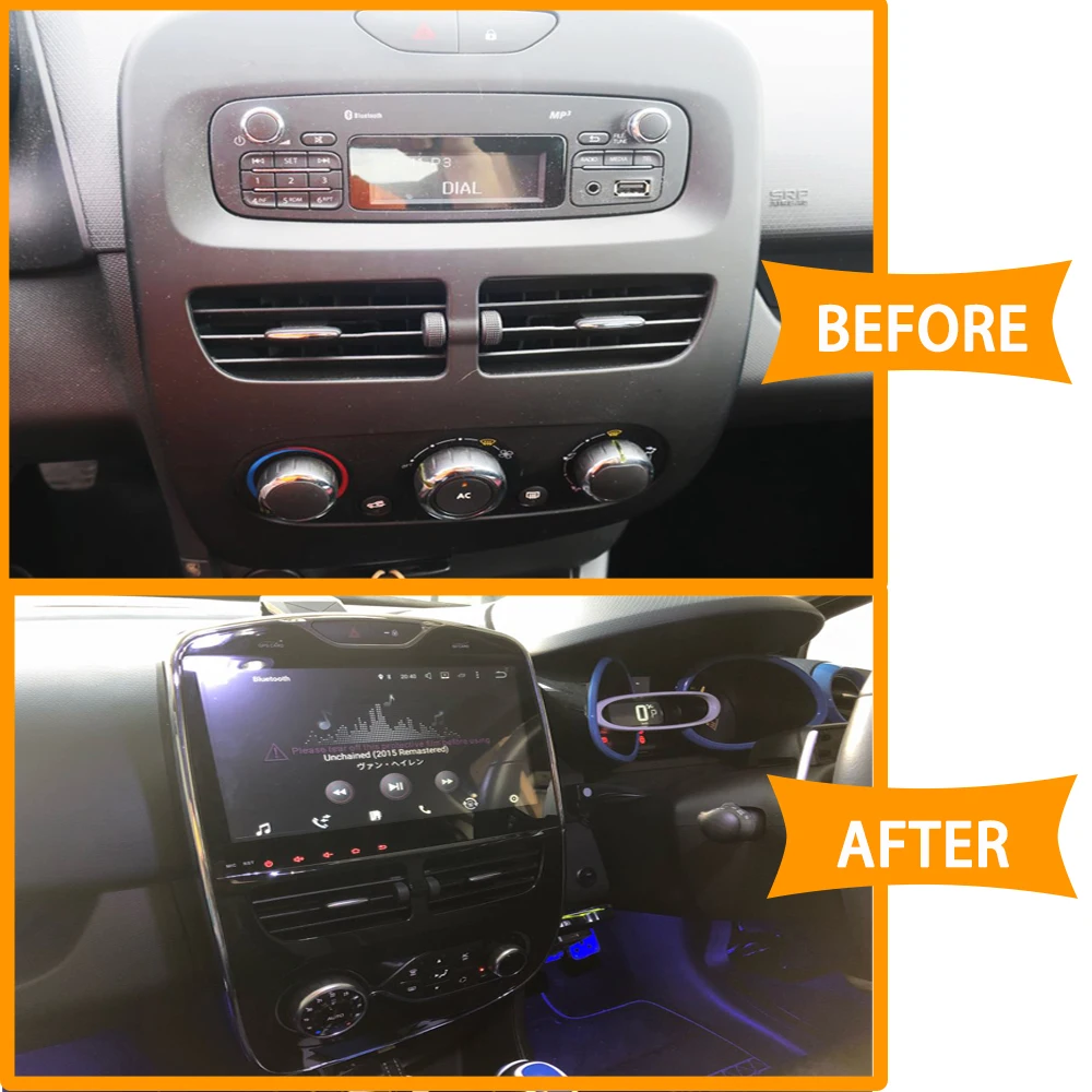 Perfect Krando Android 8.0" Full touch Big screen car radio multimedia for Renault Clio 2013-2018 GPS navigation player GPS BT wifi 3