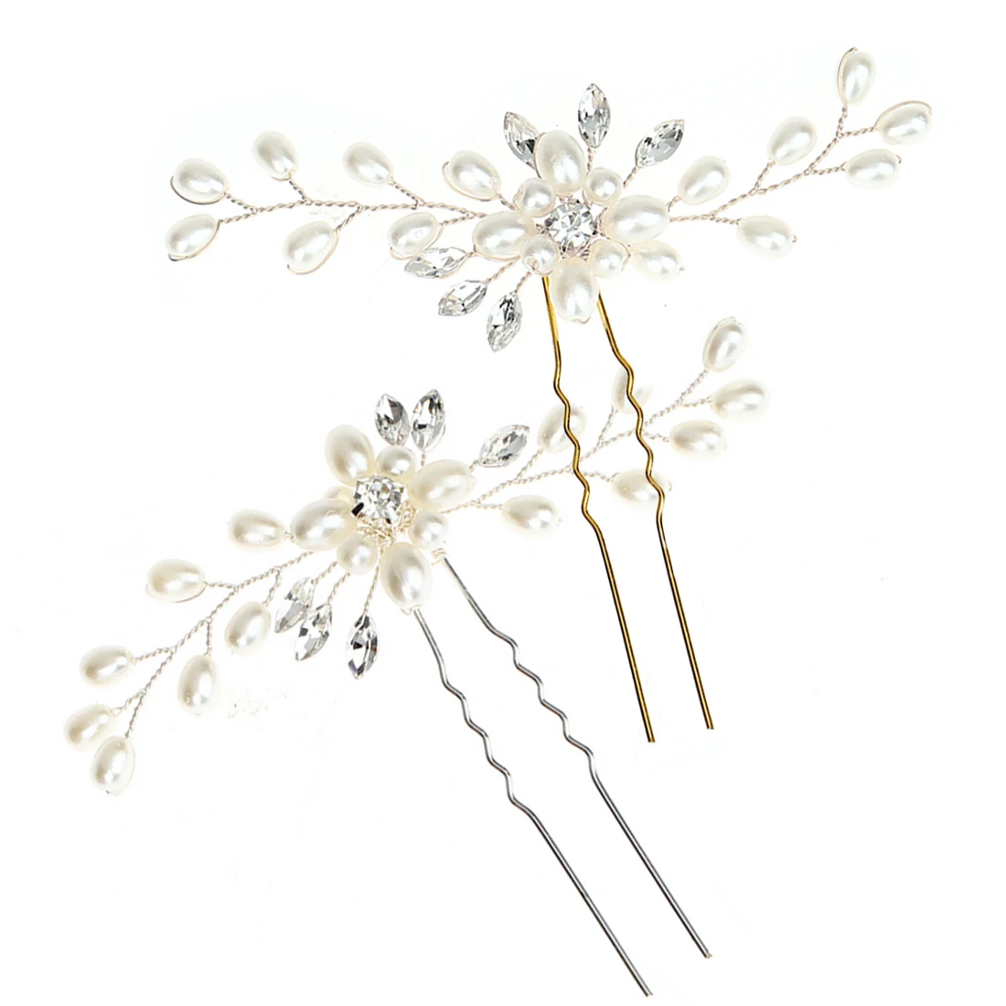 Vintage U-shaped Clips Pins Bridesmaid Gift Hair dressing Stylist Tool/Wedding Bridal Pearl Flower Crystal Hair Pin Hair Clip