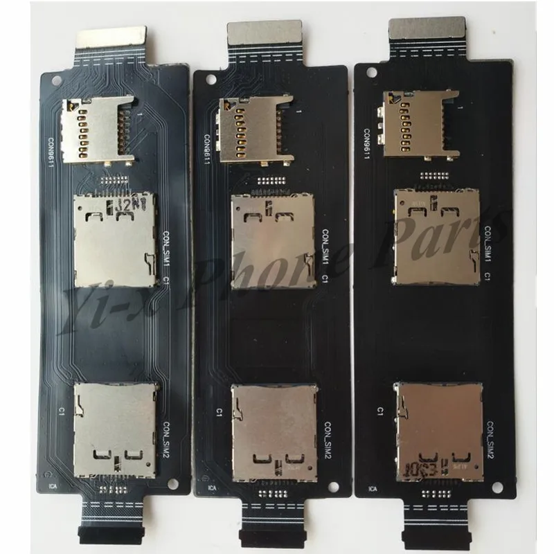 10pcs Dual Sim Card + Micro Sd Card Reader Holder Connector Slot Flex Cable For Asus Zenfone 2 5