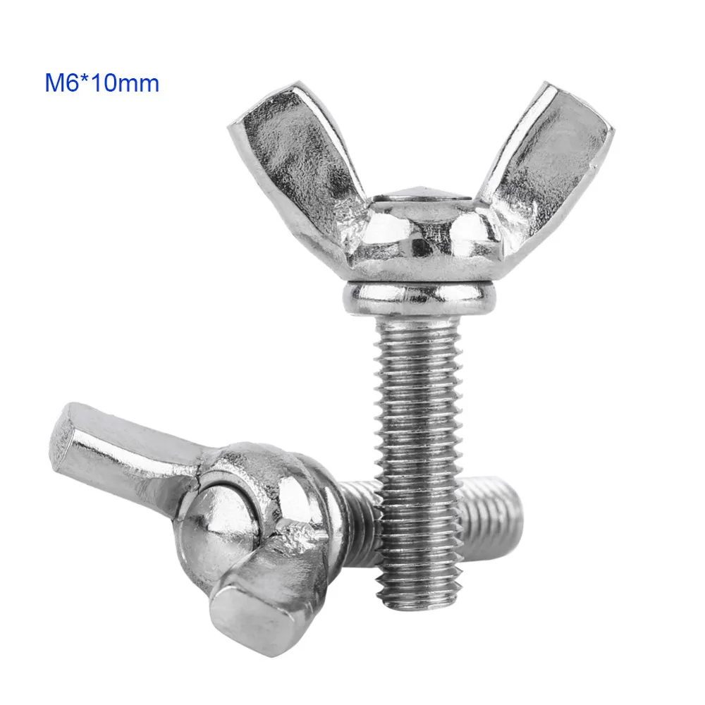5 шт./лот M6 DIN316 304 нержавеющая сталь большой палец бабочка крыло руки Болты Винты