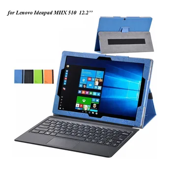 

Handstrap Folding Flower Printed PU Case For Lenovo Ideapad MIIX5 MIIX 510 12.2'' Bookstyle Design Cover 20PCS/Lot