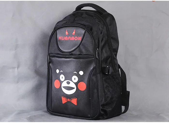 Японский Рюкзак талисман Kumamon для ноутбука черный рюкзак с двумя лямками