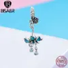 BISAER Hot Sale 925 Sterling Silver Heart Star Princess Crown Bowknot Dream Catcher Charms Beads fit Silver 925 Jewelry Making ► Photo 3/6