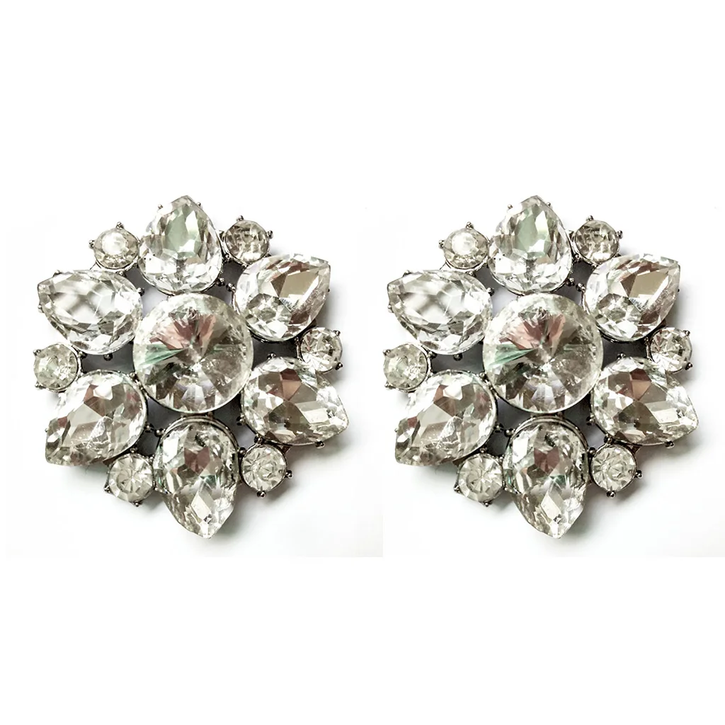 

Shoe Clip DIY Shoes Floral Glitter Rhinestone Charms Fashion Luxury Decoration Clips Buckle Clothing Handbag Hat Ornament Decor