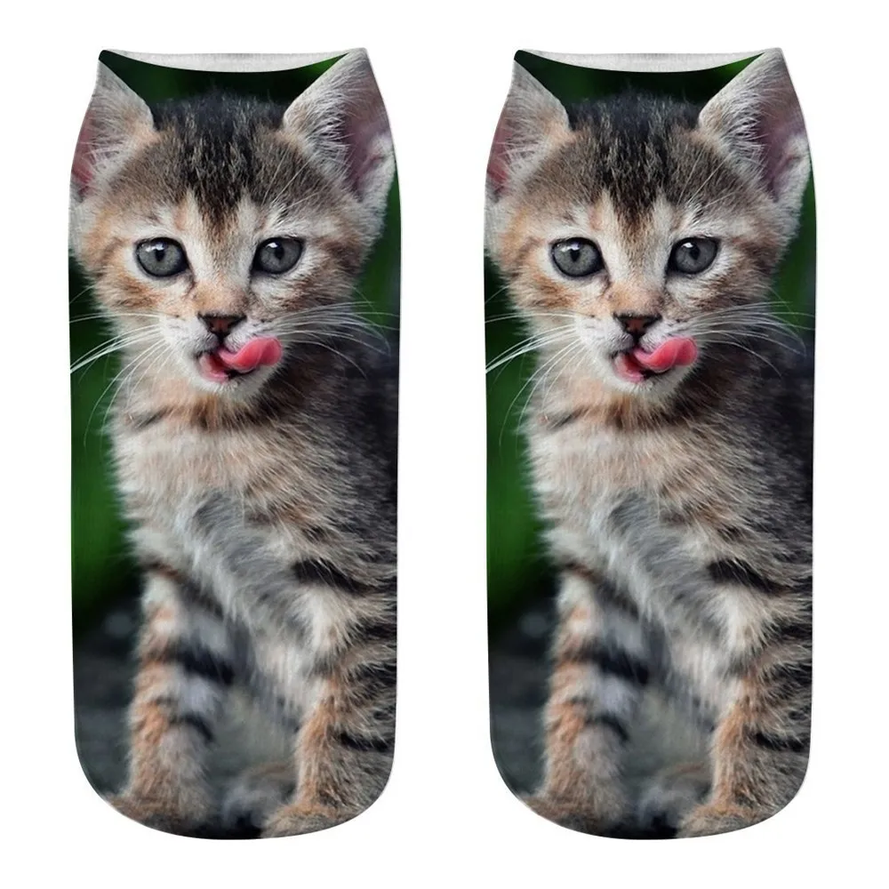 

Unisex Funny 3D Fashion Cat Printed Casual Socks Cute Low Cut Ankle Socks z319
