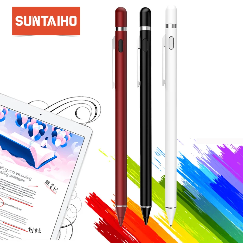 Suntaiho New Stylus Pen for iPad Capacitive Rechargeable for Apple Pencil for iPad/iPhone/iPad Pro/iPhone X Suntaiho New Stylus Pen for iPad Capacitive Rechargeable for Apple Pencil for iPad/iPhone/iPad Pro/iPhone X
