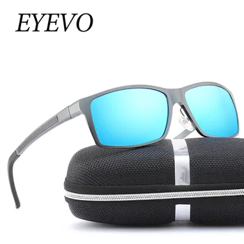 

EYEVO Men Classic Brand Sunglasses Luxury Aluminum Polarized Sunglasses Coating Lens Male Driving Shades