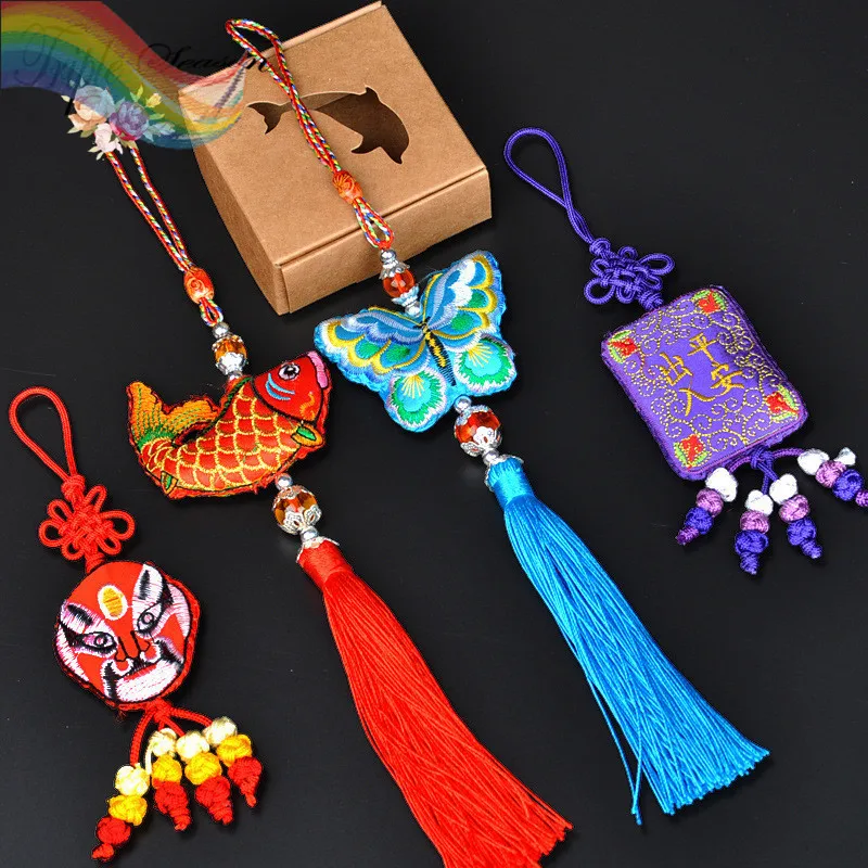 Sale 5 pieces New National Candy Colors Double sided Embroidery