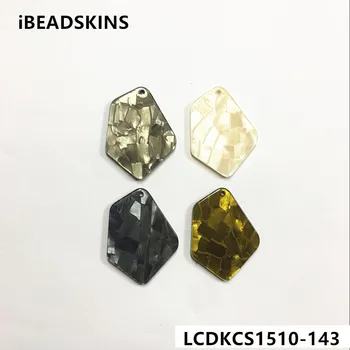 

New arrival! 37x28mm 100pcs/lot irregular-shape acrylic Imitation marble charms for earring/Jewelry making(As shown)