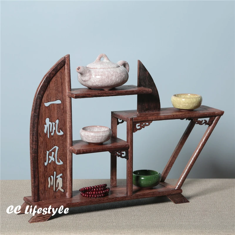 Exquisite wooden fengshui teapot shelf exhibit Display Holder ... Exquisite wooden fengshui teapot shelf exhibit Display Holder ...