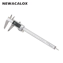 NEWACALOX Digital Caliper Precision Stainless Steel Measurement Tool Inch Metric with Extra Large LCD Screen 8