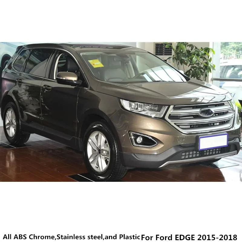 Для Ford Edge для кузова автомобиля защитный детектор отделка из нержавеющей стали Передняя сетка решетка панель 1 шт