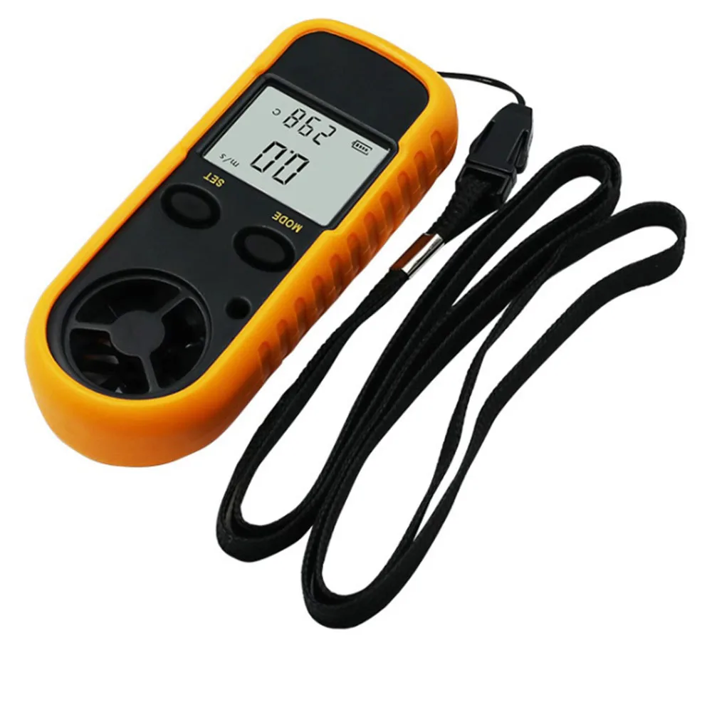

Digital Anemometer 0-30m/s Wind Speed Meter -10 ~ 45C Temperature Tester Anemometro with LCD Backlight Display