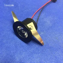 10 шт./лот bridgelux1W Мини светодиодный светильник для шкафа AC85-265V светодиодные точечные потолочные светильники содержит светодиодный драйвер CE ROHS потолочный светильник мини-свет