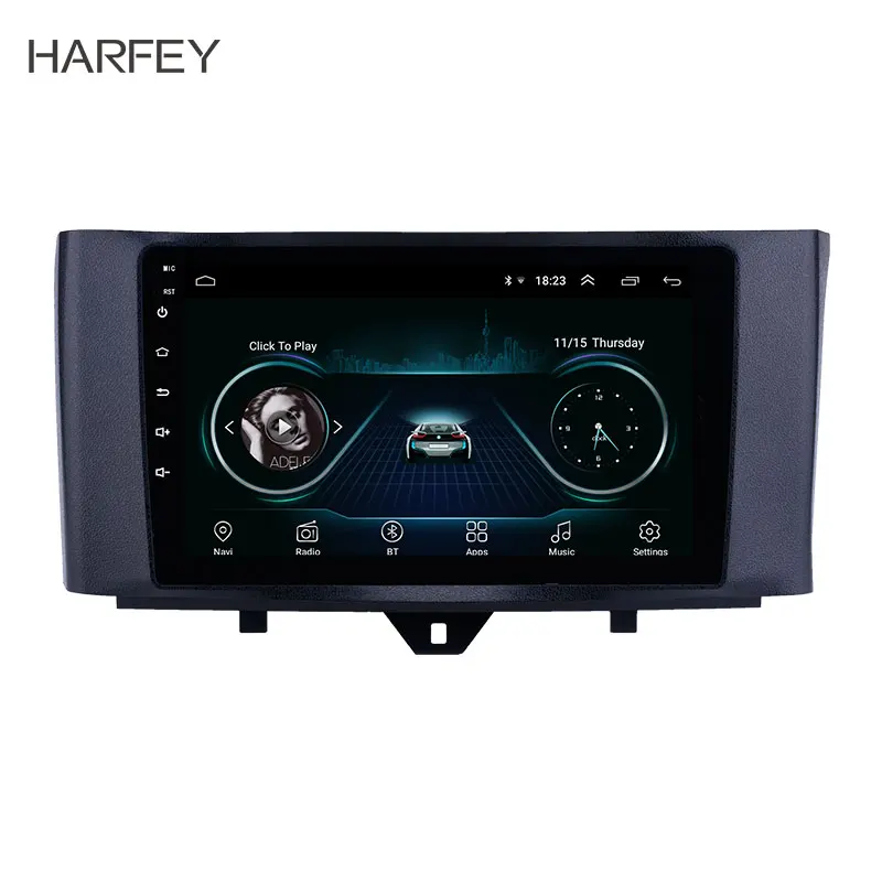 

Harfey 9 inch HD Touchscreen Android 8.1 Radio GPS Navigation for Mercedes Benz Smart 2011-2015 Bluetooth with Music WIFI