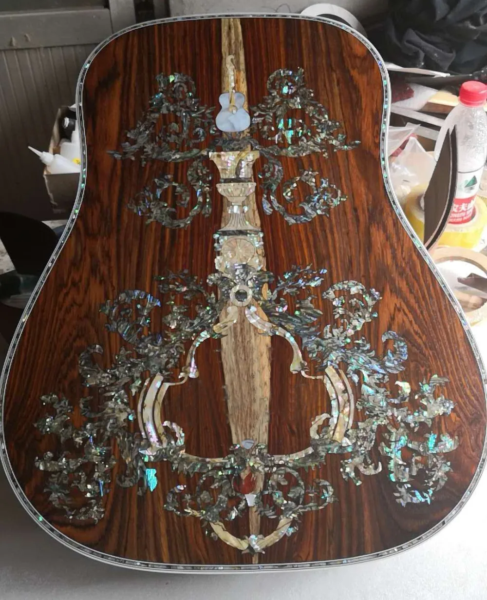 Роскошная Акустическая гитара abalone inlay solid cocobolo акустическая s ручной работы|handmade