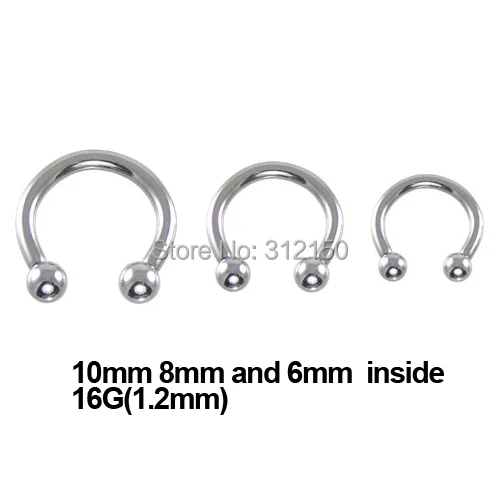 120pcs free shipping stainless steel tragus ring Nostril Nose Ring