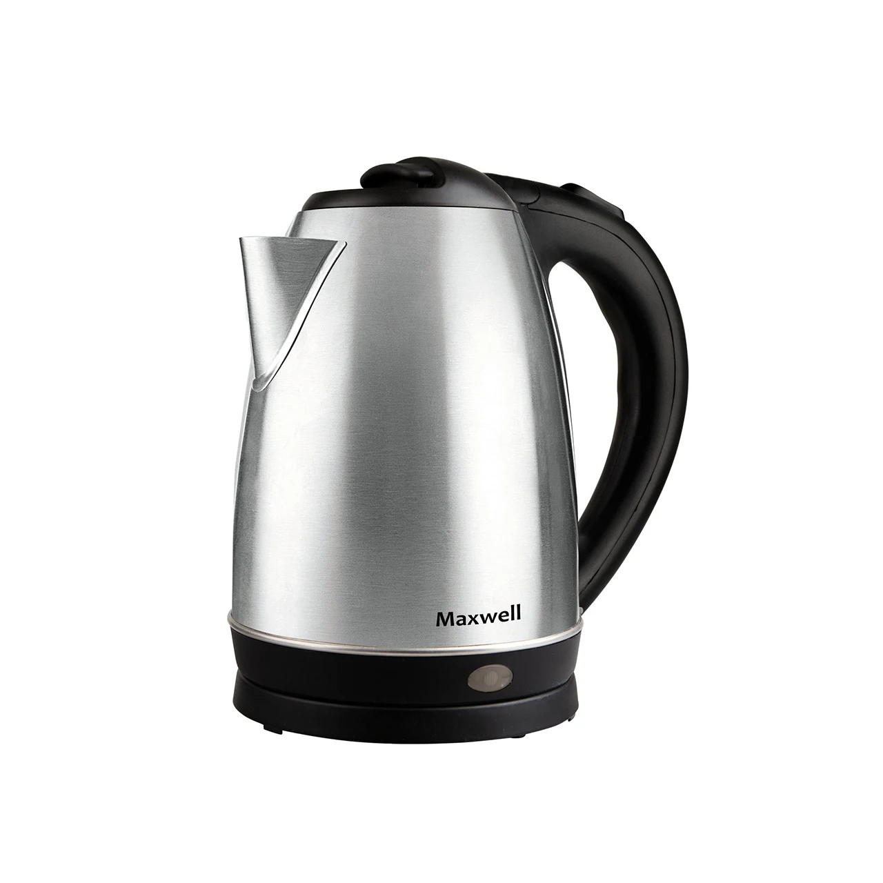 Чайник электрический Maxwell MW-1055 ST (Мощность 2200 Вт, объем 1.8 л, материал - сталь, вращение 360°, отсек для хранения шнура)