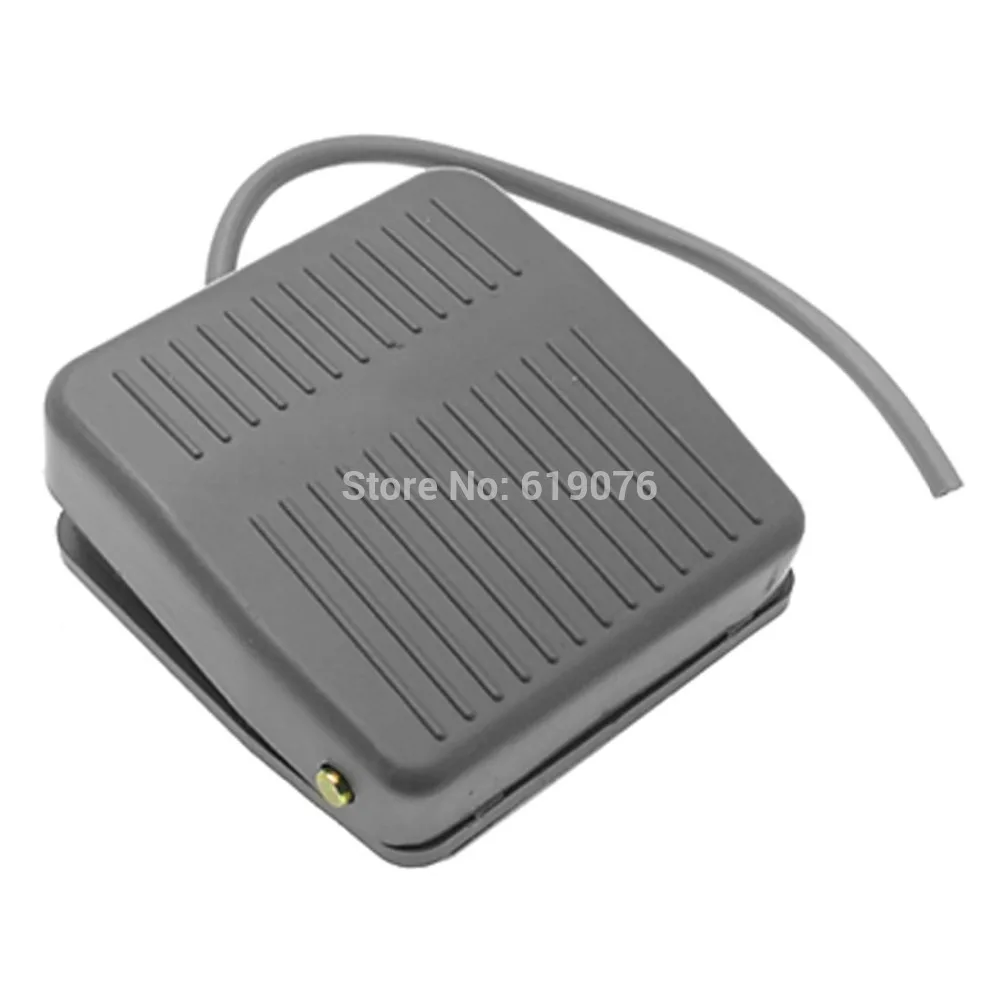 

AC 250V 10A SPDT NC NO Plastic Momentary Power Foot Pedal Switch Gray