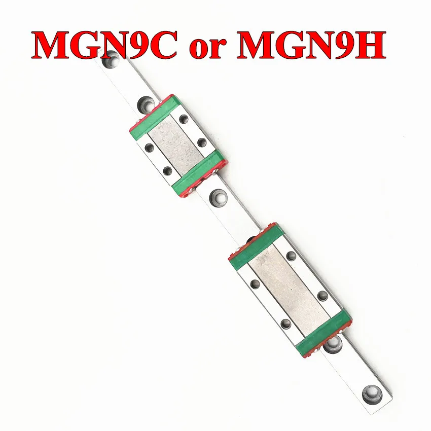 

Linear Guide MGN9 100 150 200 250 300 350 400 450 500 550 600 700 mm linear rail + MGN9H or MGN9C block 3d printer CNC