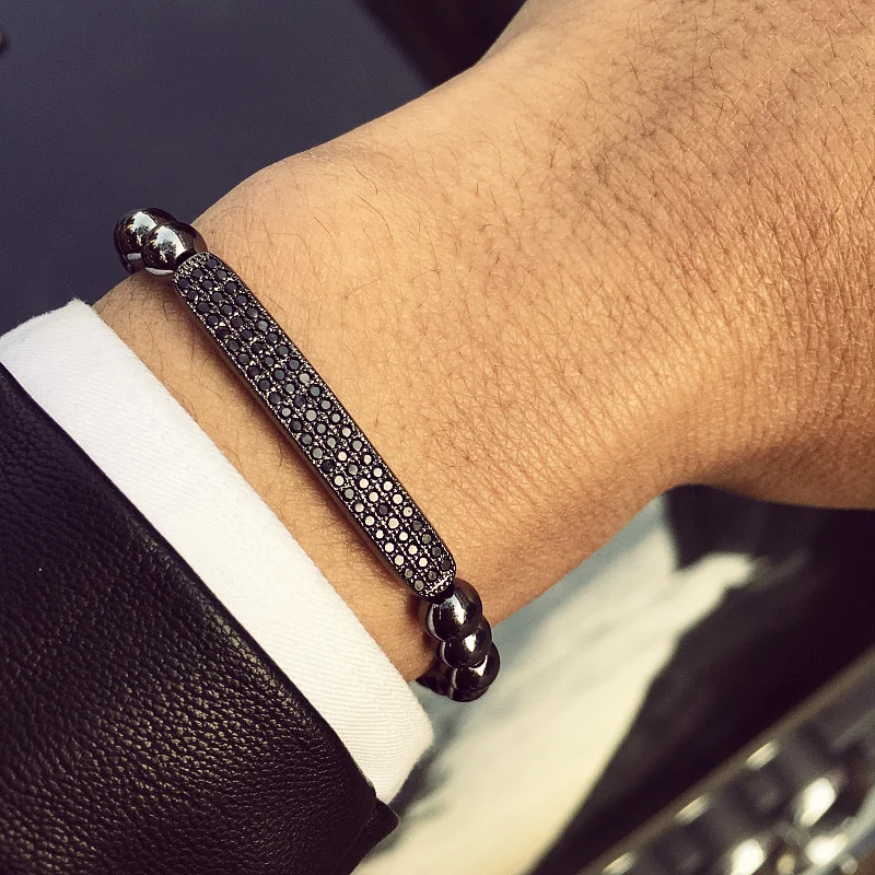 Summer Bars Zircon New style Men girl Fashion brand Bracelets Micro inlay CZ Pave beads Bracelets
