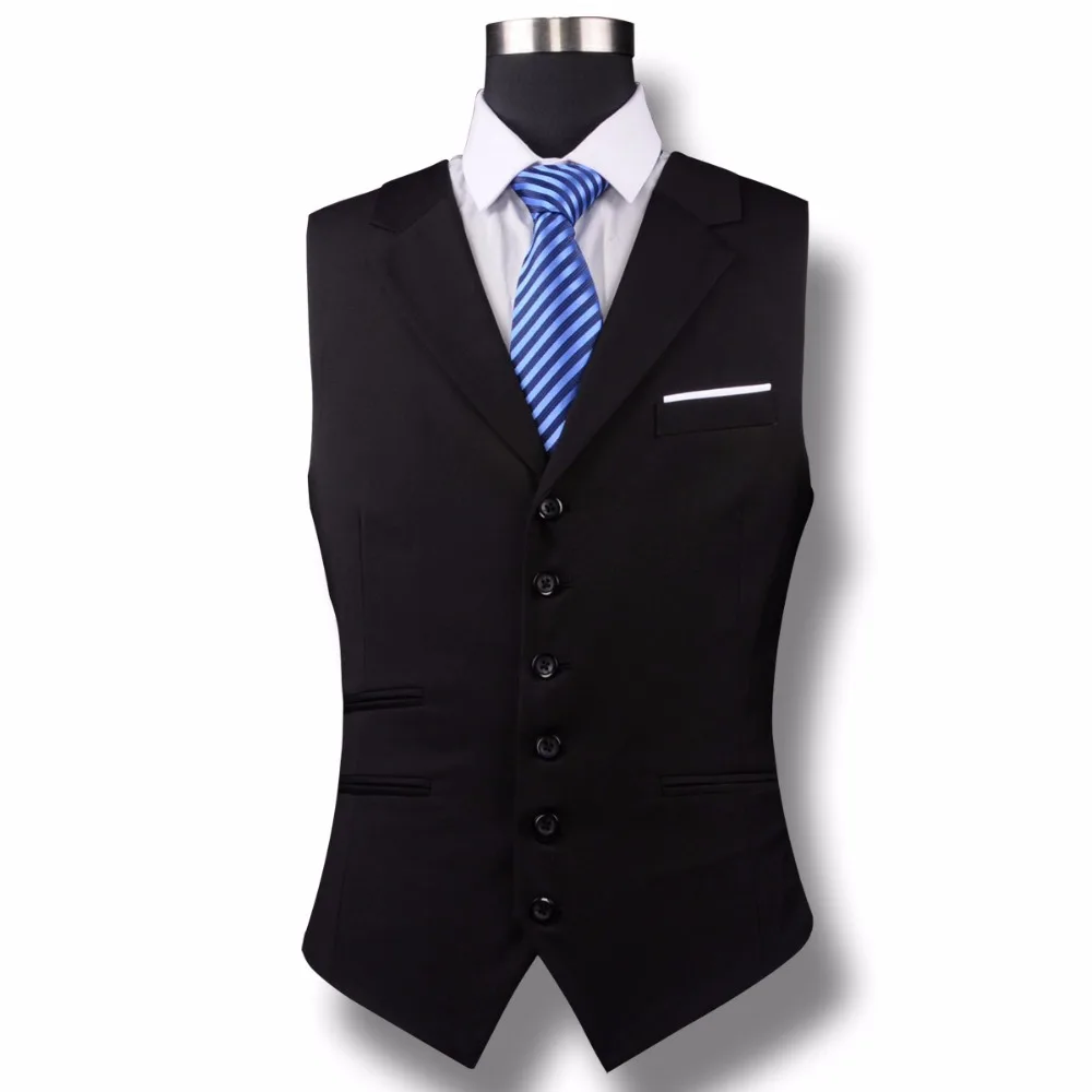 font b Custom b font font b Made b font Black Slim Fit Groom Vests