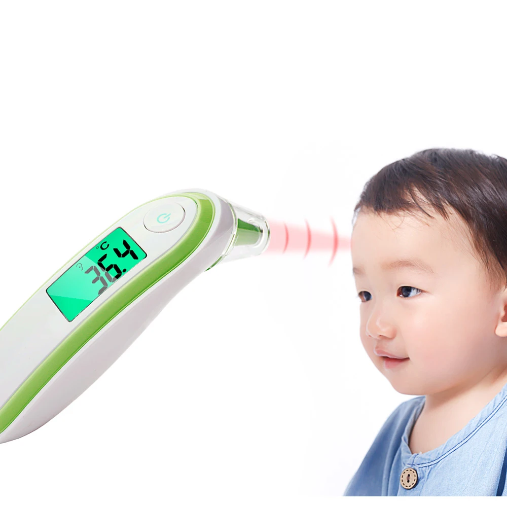 

Digital Infrared Thermometer Infrared Baby Adult Forehead Non-contact Infrared Thermometer LCD Backlight Medical Measuring