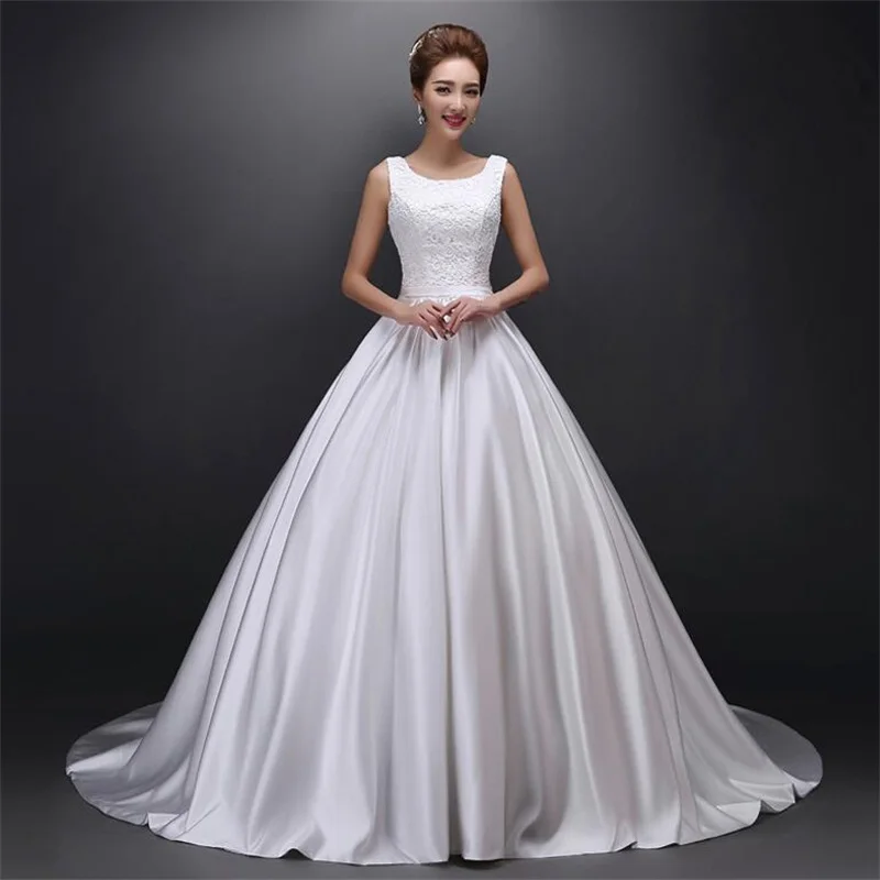 

Brand New Wedding Dresses Elegant White/Ivory/Red Princess Formal Dress Glamorous Backless Vestidos De Novia Bridal Gown