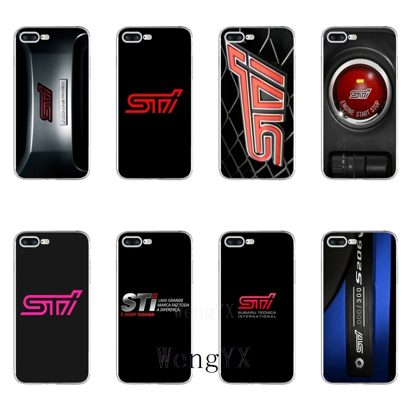 

Luxury car Subaru Sti Logo TPU Soft case For Samsung Galaxy A10 A30 A40 A50 A60 A70 Xiaomi mi 9 se redmi note 7 pro