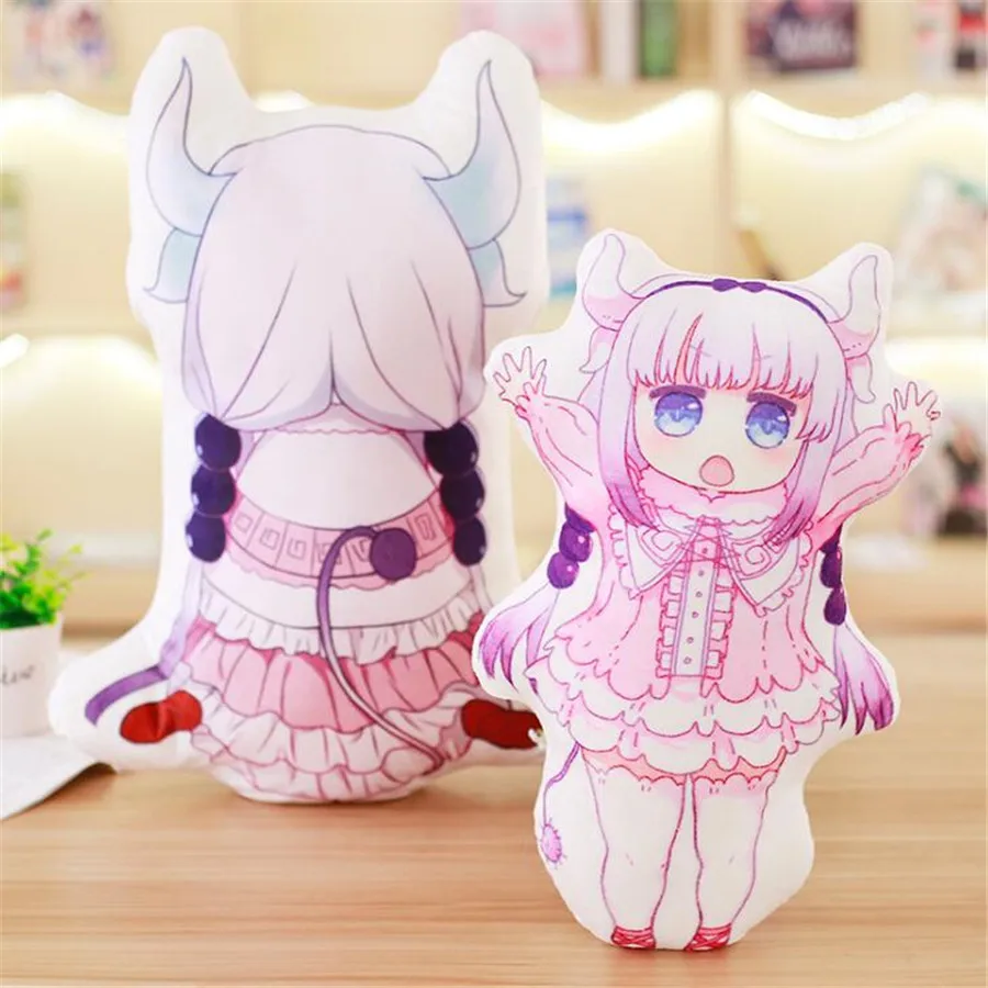 Япония Аниме мисс Кобаяши Дракон горничной Плюшевые Kawaii подушки детские косплэй