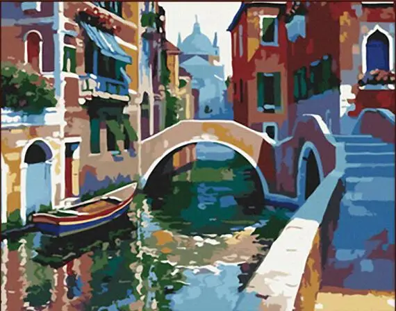 40x50cm no frame GATYZTORY Безрамное Дельфин Животное IY краска по номерам настенная Художественная Картина Краска по номерам Холст Краска для домашнего декора произведение искусства - Цвет: 40x50cm no frame