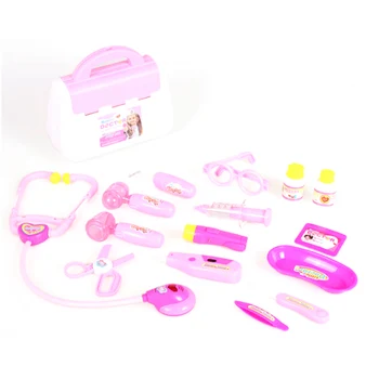 

Surwish 15Pcs Pretend & Play Emulation Toy Kit Doctor Stethoscope Set with Sound and Light for Children Developing Interest