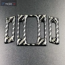 Для BMW E60 2004-2010 5 серии автомобильный Стайлинг из углеродного волокна внутренняя отделка центральный кондиционер Рамка для украшения выходного отверстия крышка