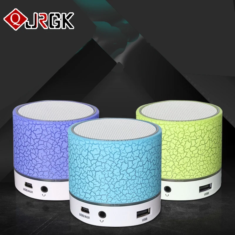 JRGK беспроводной динамик Bluetooth мини портативный Led Цветные компьютерные колонки FM
