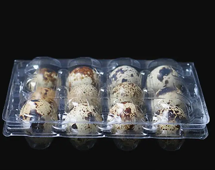 12 Holes Quail Egg Containers Plastic Egg Boxes D28mm/H39mm 1000pcs/lot SN314