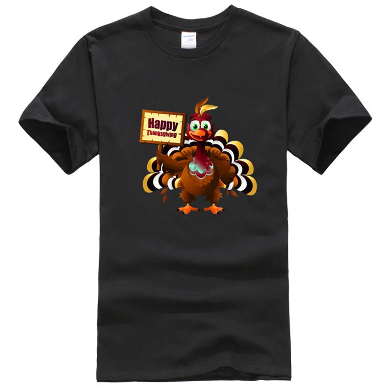 Happy Thanksgiving Day Turkeys 3d Printed T Shirt 2016 New Summer