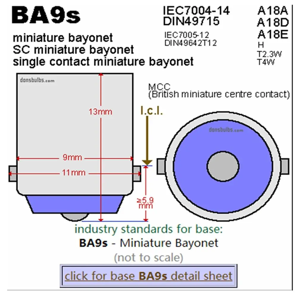 2 шт. BAX9S BA9S 9SMD 9 светодиодный 5050 автомобилей Светодиодный Маркер глаза ангела