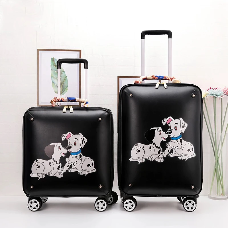Carry-ons Small Fresh Rolling Luggage Trolley Suitcase Women Travel Carry On Boarding Box Men Personality Fashion Luggage 1620 Inch Chills And Pains
