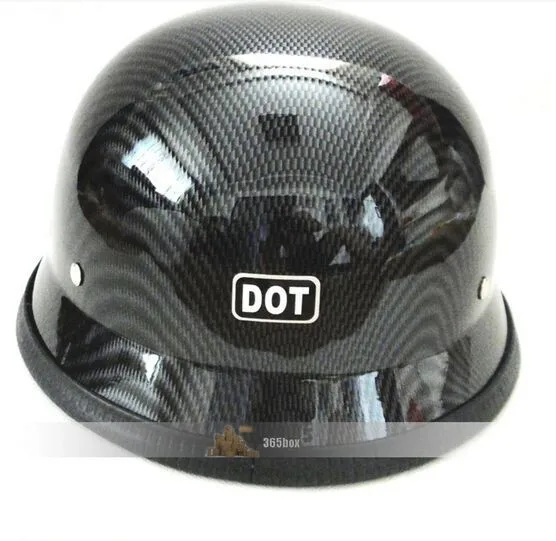 Немецкий хромированный зеркальный шлем военный электрический скутер DOT с открытым лицом круизер Чоппер шлемы мотоциклетная езда полуколпачок шлем
