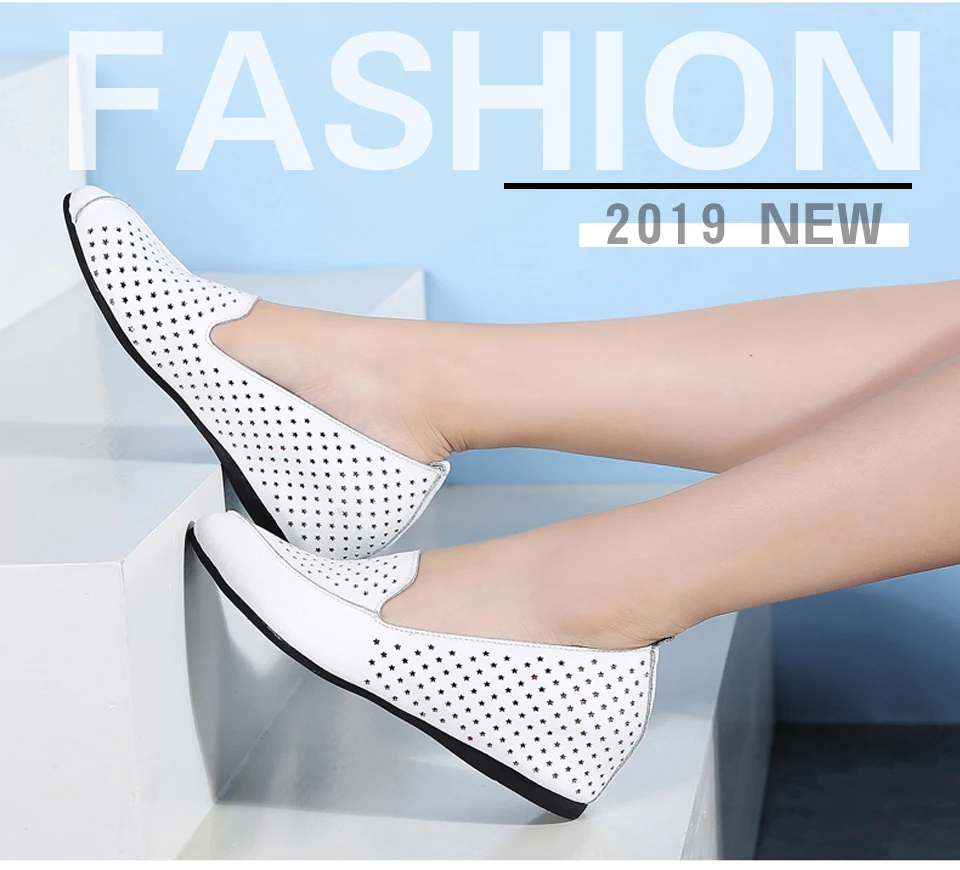 2019 New High Heels Women Shoes Casual Leather Platform Shoes Woman Wedges Shoes Loafers Heigh Increasing Zapatos Mujer (1)
