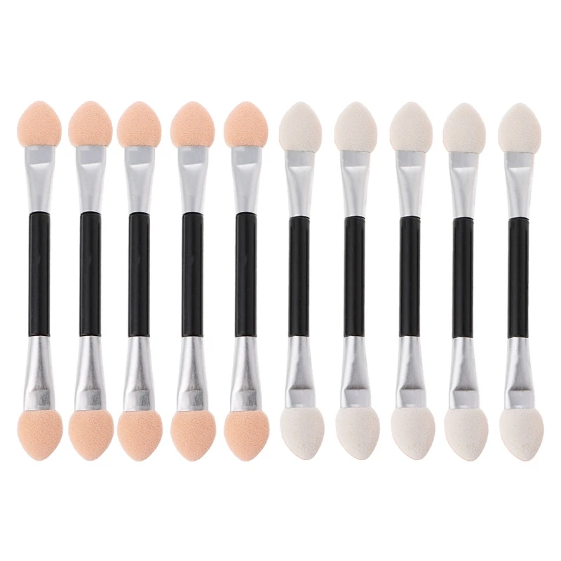 10pcs/SET Eyeshadow Applicator Pro Sponge Double Ended Make Up Supplies