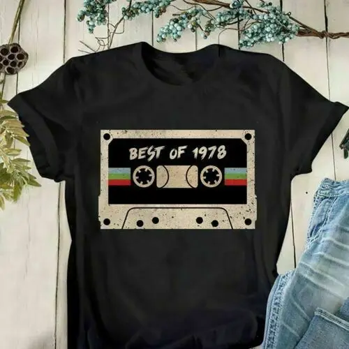

Best Of 1978 Vintage Men T Shirt Black Cotton S 6Xl