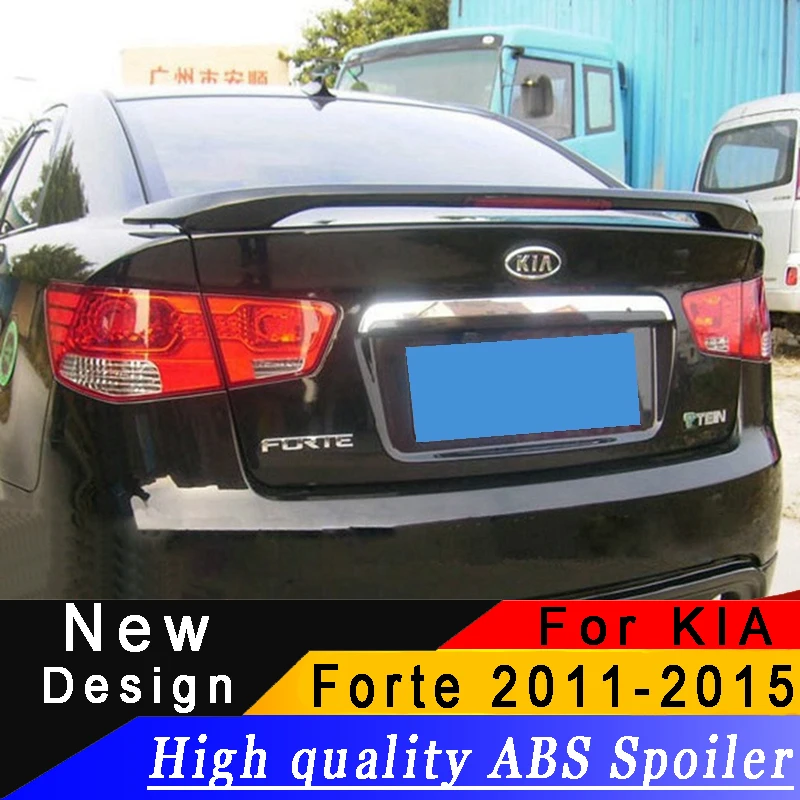 Высокое качество ABS заднее крыло для Kia forte 2011 до 2015 с тормозным спойлер на фонарь