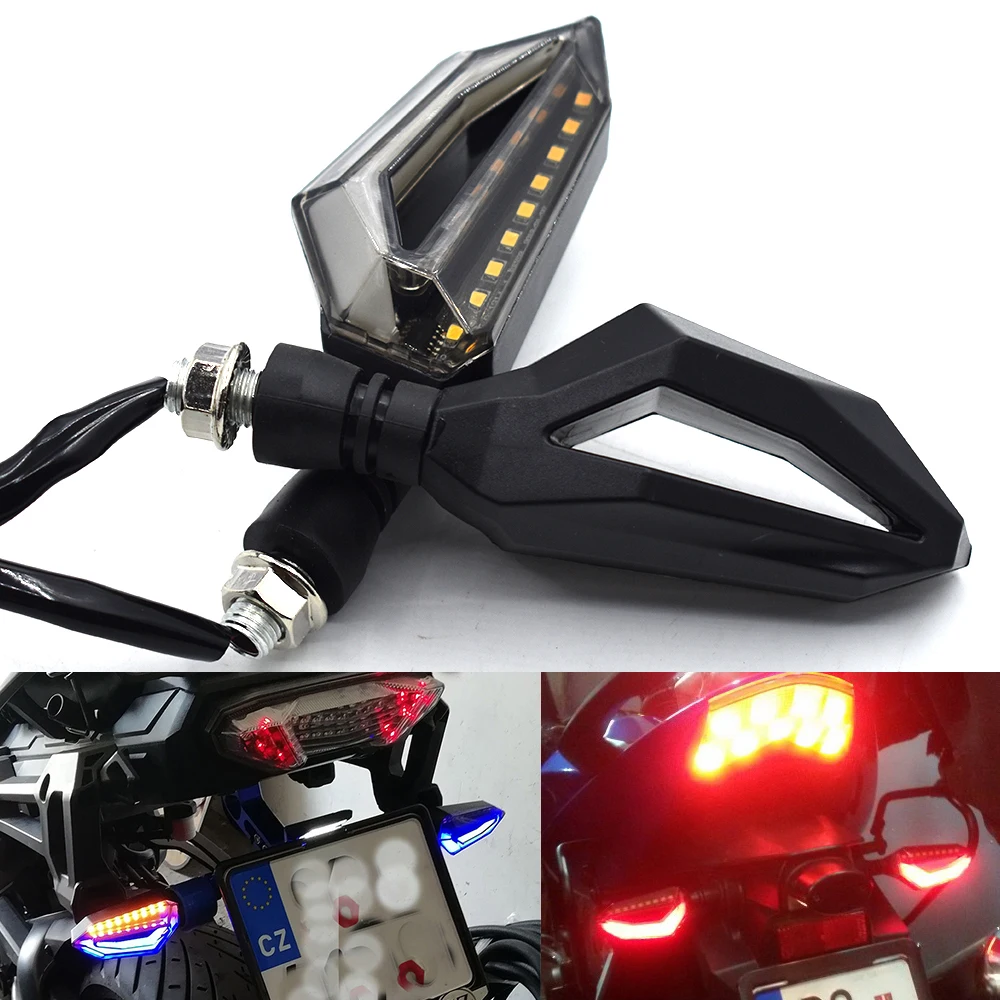 

High quality 1 pair universal LED motorcycle tail light turn indicator For Honda CBR250 VT250 Hornet250 Jade250 CB400 CBR400