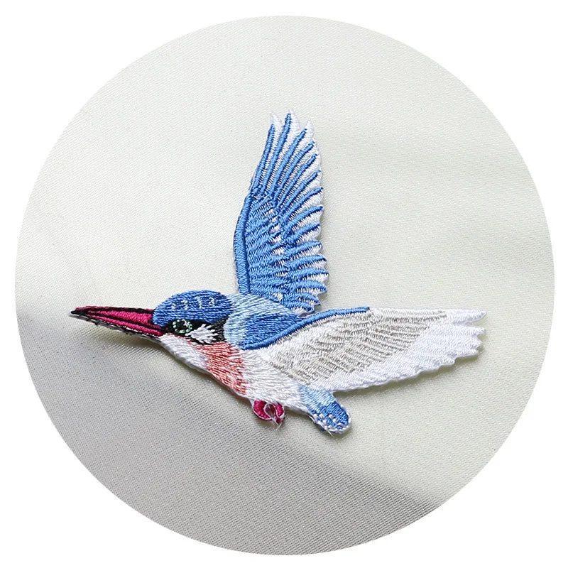 embroidery birds iron on patches for clothes 3