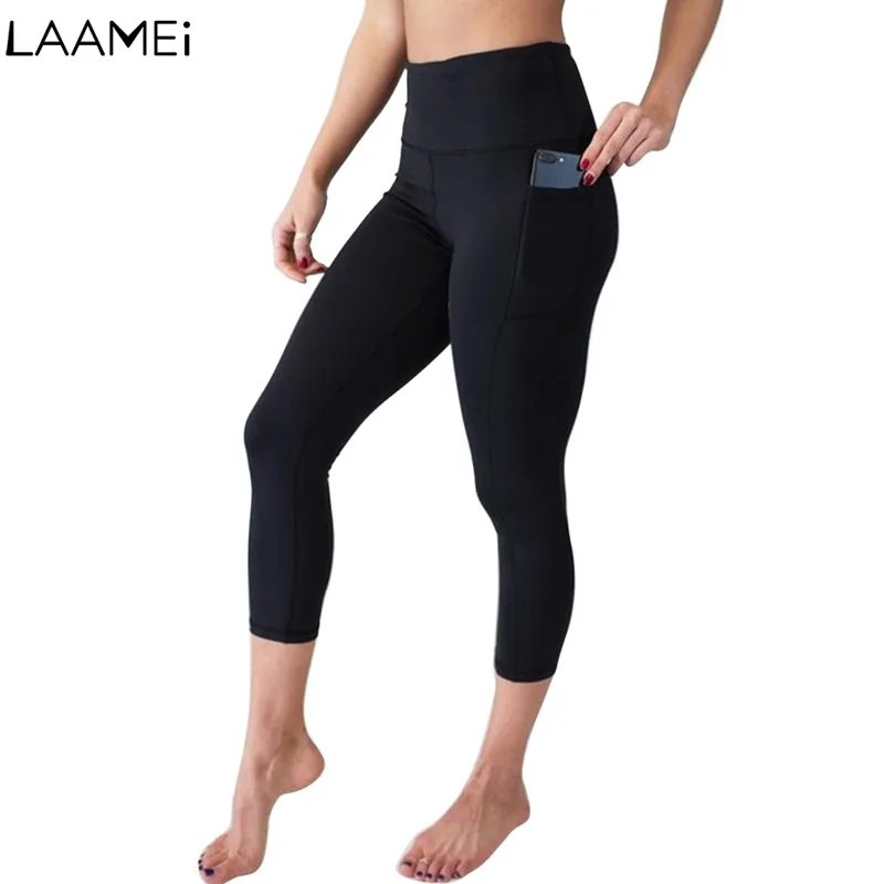 Laamei Women High Waist Push Up Elastic Casual Leggings