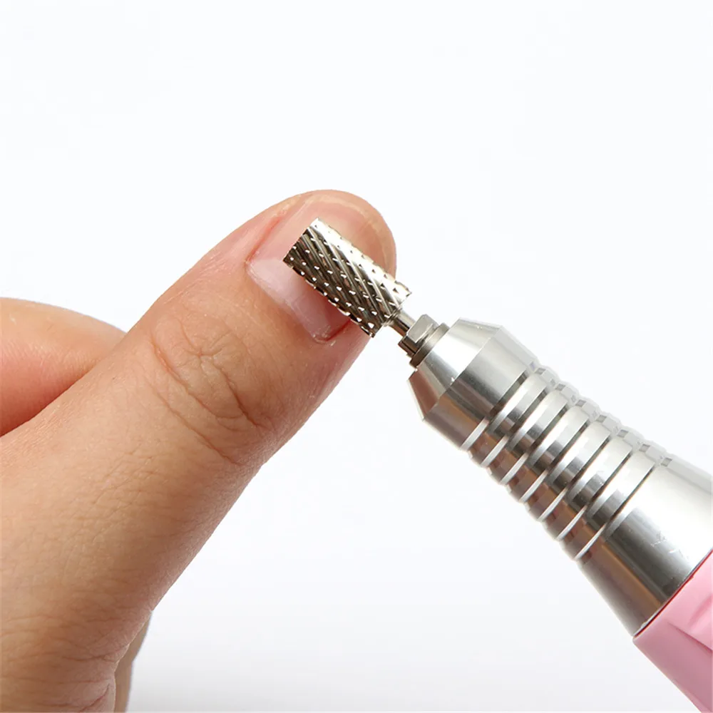 SOTRLO высокое качество карбида вольфрама 3/32 ногтей сверло форма ствола мелкозернистый Электрический для удаление геля акриловый инструмент для ногтей