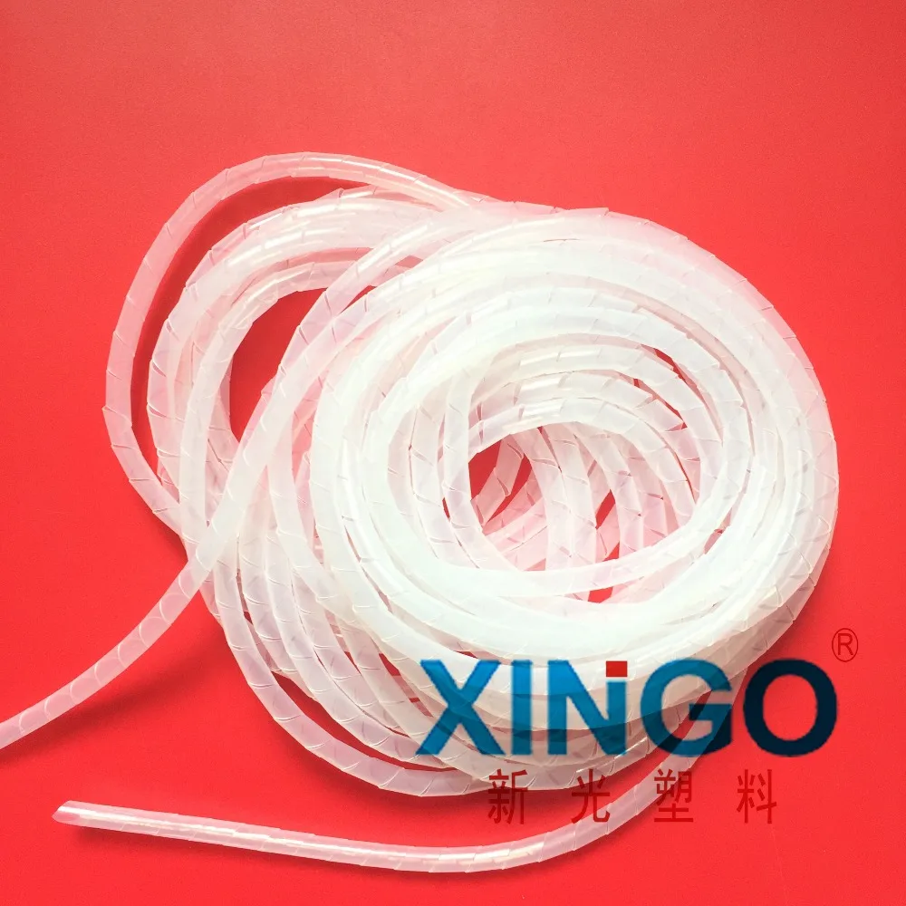 

Spiral wrapping band 12mm About 5.5M Flame retardant diameter Cable casing Cable Sleeves Winding pipe