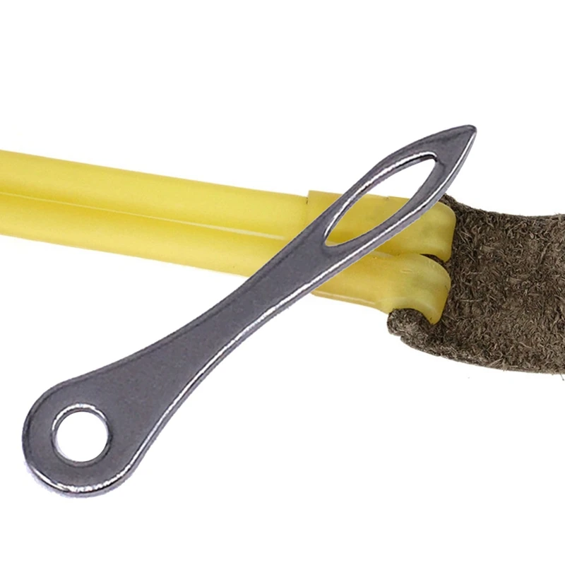 

Stainless Steel Slingshot Rubber Band Insert Tied Assistant Helper Tools Hunting Shooting Catapult Threading Needle Accessories